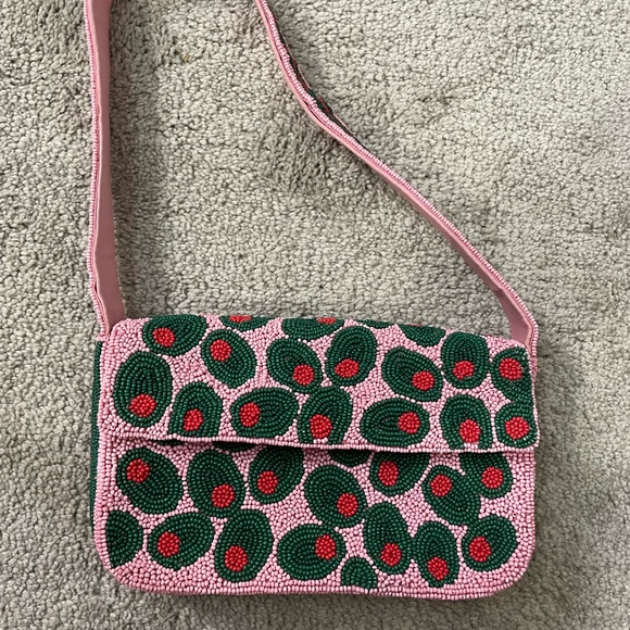 Anthropologie|| Fiona Beaded Bag, Martini Viral Beaded Shoulder Bag - Picture 10 of 13